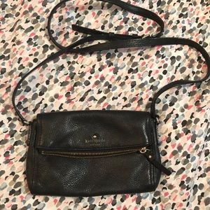 Kate Spade Black Leather Mini Carson
